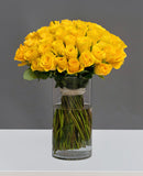 70 ROSES VASE IN DIFFERENT COLORS