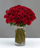 70 ROSES VASE IN DIFFERENT COLORS